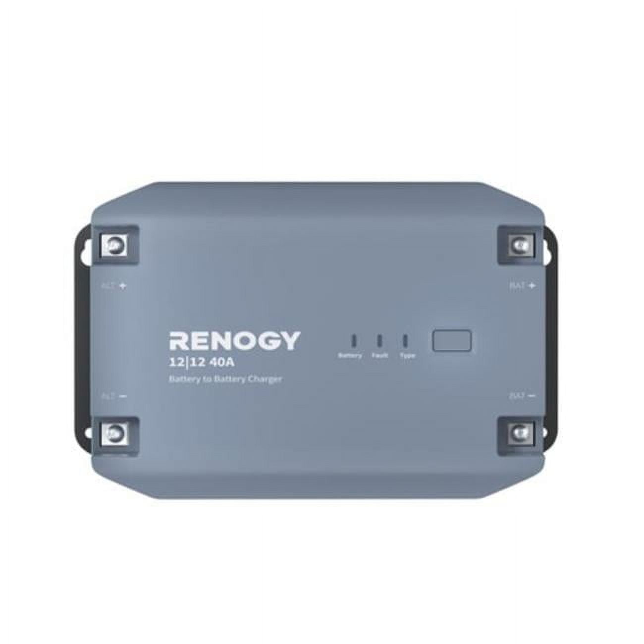 Renogy 12V 20A/40A DC to DC Battery Charger, Using Multi-Stage