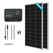 Renogy 200 Watt 12 Volt Solar Panel Kit, 30A MPPT Charge Controller, Mounting Z Brackets, Cable, Adaptor Kit for RV, Boats, Trailer, Camper, Marine, Off-Grid System