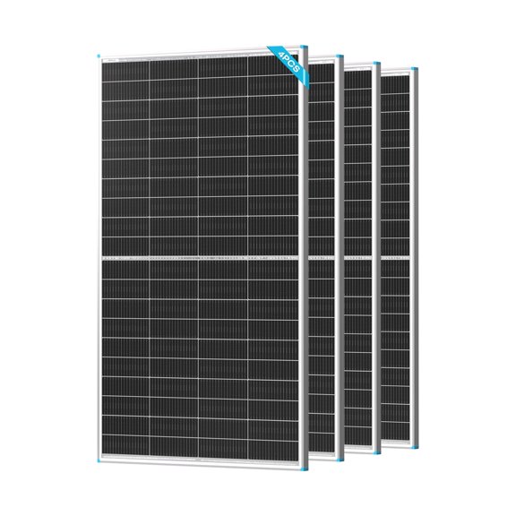 Renogy 200W Bifacial Solar Panel 4Pcak, 200 Watt Solar Panel N-Type 16BB, 25% High-Efficiency Solar Cell, Double-Side PV Module for Off-Grid Applications