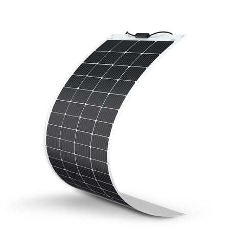 Renogy 200W Monocrystalline Semi-Flexible Bendable Solar Panel, Ultra Lightweight Super Thin and Durable for Marine, RV, Uneven Surfaces