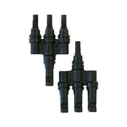 Renogy 3 TO 1 Solar Branch Connectors MMMF+FFFM Pair