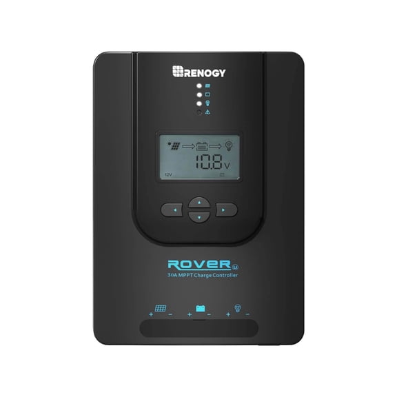 Renogy 30A 12V/24V DC Input MPPT Solar Charge Controller For Gel Sealed Flooded