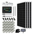 thumbnail image 1 of Renogy 400 Watts 12 Volts Monocrystalline Solar RV Kit Off-Grid Kit with Adventurer 30A PWM LCD Charge Controller+ Mounting Brackets+ Male and Female Connectors+Solar Cables+Cable Entry housing, 1 of 7