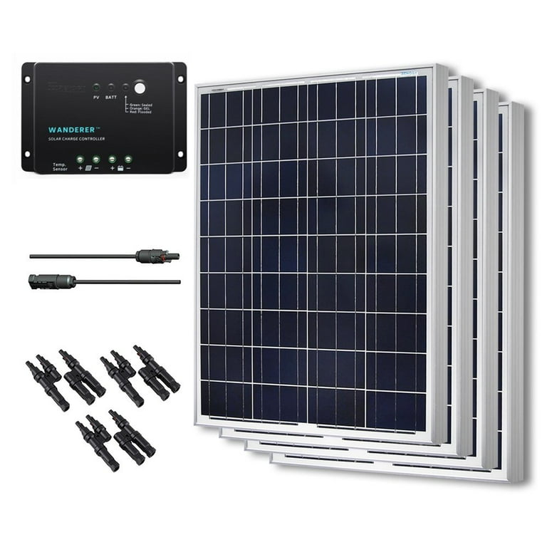 Renogy 200W 12V Solar Panel Monocrystalline Bundle Off Grid Power Kit for RV/Boat/Cabin/Battery Applications Renogy 200W 12V Solar Panel Monocrystalline Bundle Off Grid Power Kit for RV/Boat/Cabin/Battery Applications