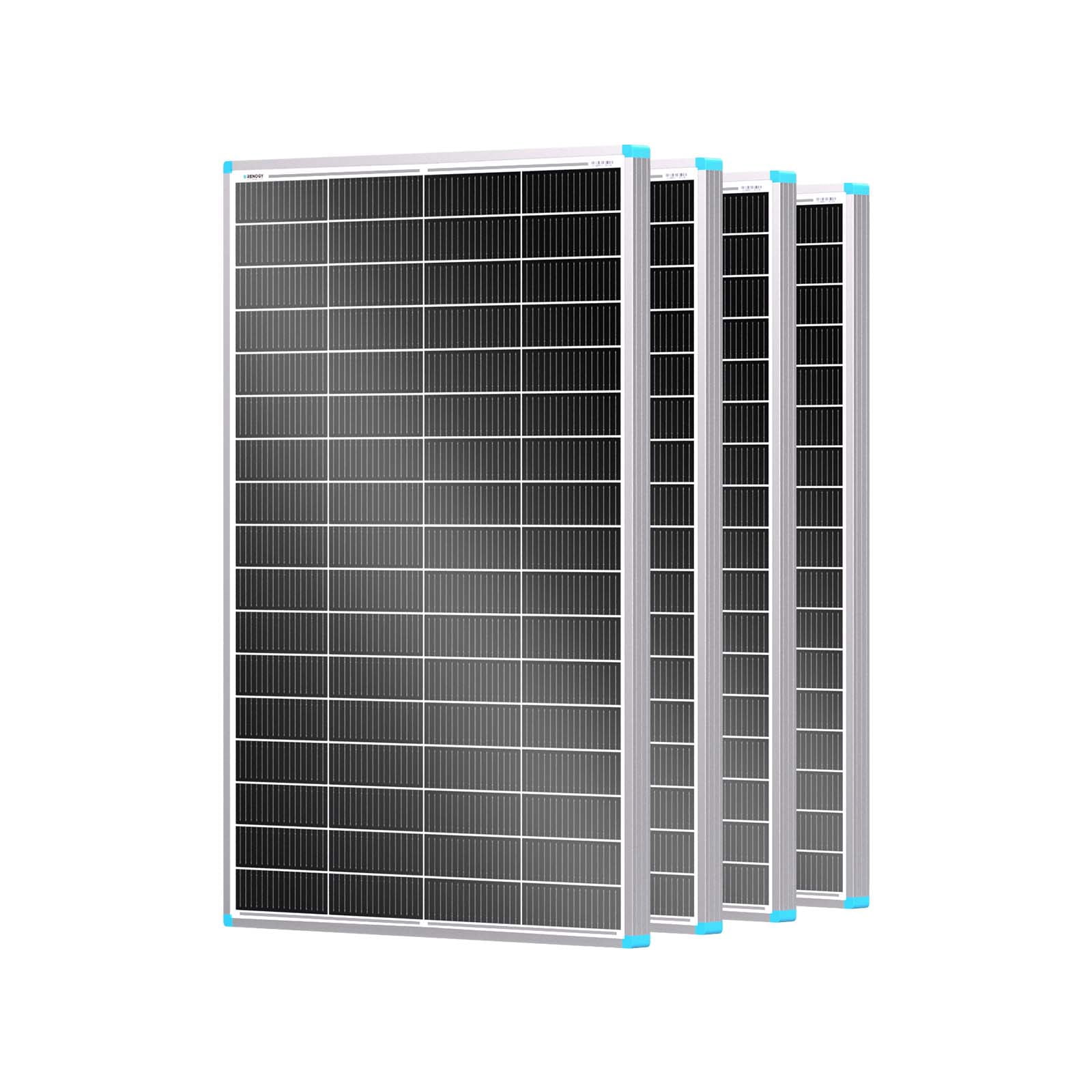 175 A Panel Renogy 4Pack 16BB N-Type 175 Watt Solar Panel 12V, 25% High-Efficiency ...