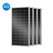 Renogy 4Pack 16BB N-Type 200 Watt Solar Panel 24V, 25% High-Efficiency, Solar Panel for Power Station, RV, Cabin, Off-Grid Applications