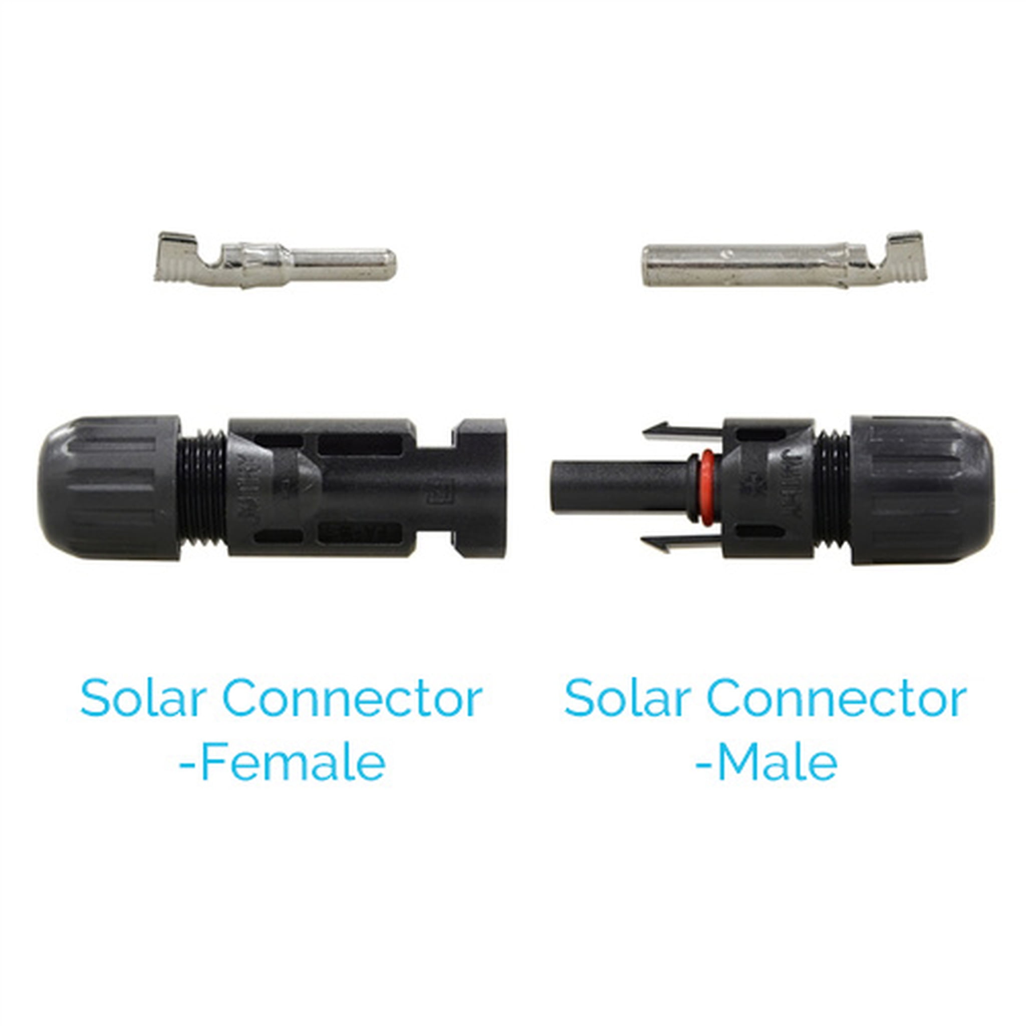 Renogy 5 Pair Male/Female Solar Panel Cable Connectors Double Seal