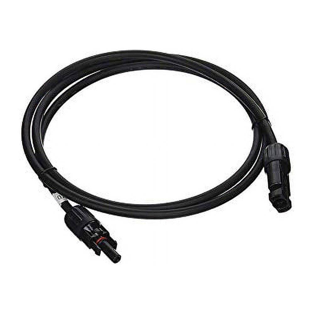 Renogy 5Ft 10AWG Solar Male and Female Connectors, Extension Cables-Single, Black