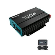Renogy 700W 12V Pure Sine Wave Inverter, Power Inverter DC 12V to AC 120V, High-Efficiency, Remote Control