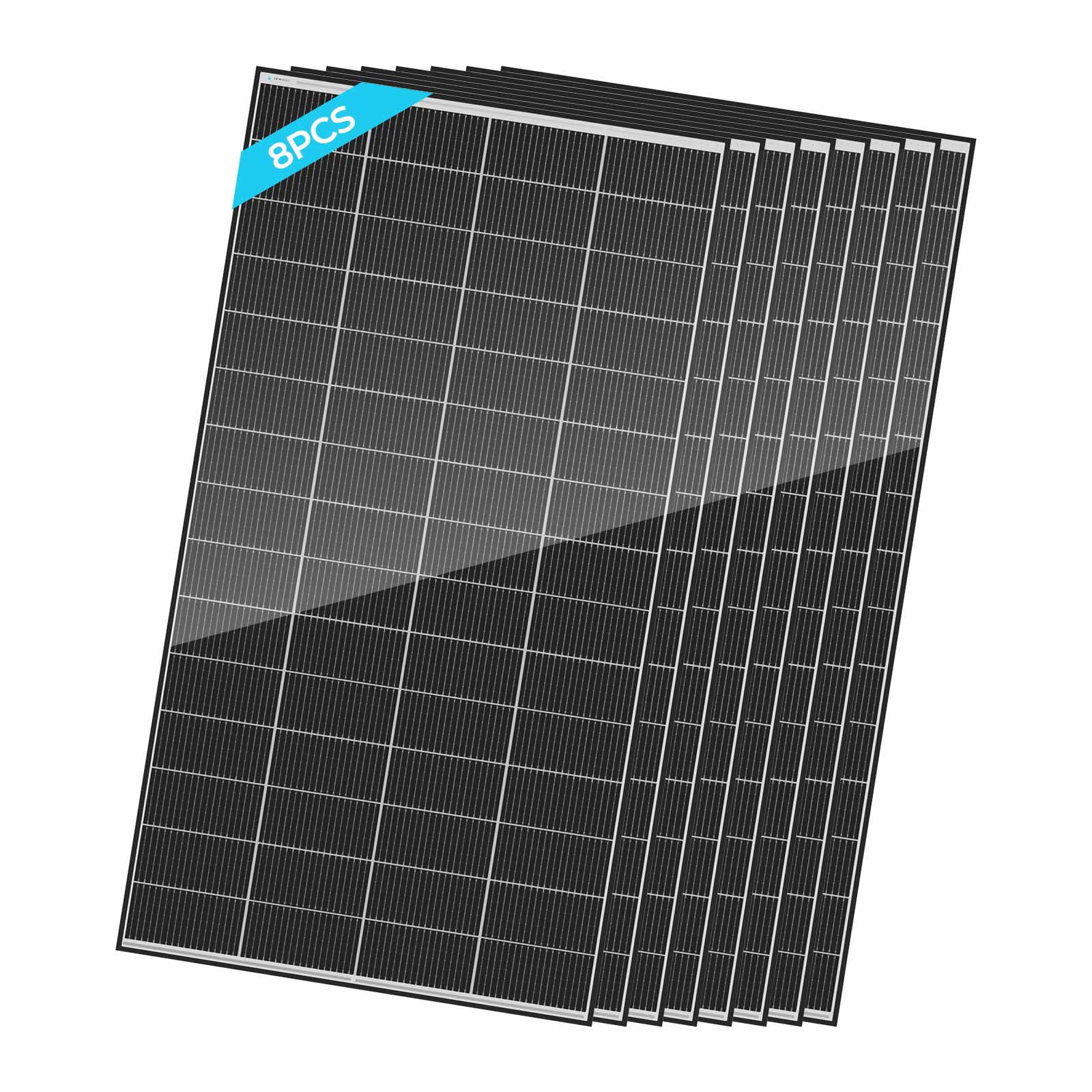 Renogy 8pcs 320W Solar Panel 24V, 18BB N-Type 25% High Efficiency, Monocrystalline for Power Station Generator, RV, SUV, Truck, Camping, Home, Off Grid