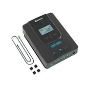 Renogy Advanced Rover Li 20 Amp 12V/24V DC Input MPPT Solar Charge Controller with Bluetooth and LCD screen, 20Amp-BT, and multiple LED indicators