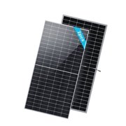 Renogy - Bifacial 4pcs 550 Watt Solar Panels 12/24 Volt Monocrystalline PV Power Charger On/Off-Grid - Black
