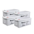 thumbnail image 1 of Renogy Deep Cycle AGM Battery 12 Volt 200Ah for RV, Solar, Marine, and Off-grid Applications, 4 Pcs, 1 of 7