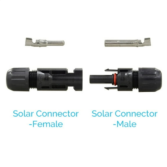 Renogy Male and Female Solar Panel Cable Connectors, 5 Pack