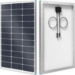 Renogy 100W Solar Panel N-Type 16BB, 12V 100 Watt Solar Panel 25% High-Efficiency, PV Module Power Charger for RV Marine Rooftop Farm Battery and Other Off-Grid Applications