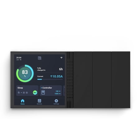 Renogy One Energy Monitor and Controller All-in-one Touchscreen Gateway Empowers System Manager Smart Living Center for RV or Off-grid Home, Wi-Fi Version