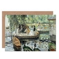 thumbnail image 1 of Renoir La Grenouillere Fine Art Greetings Card Plus Envelope Blank inside, 1 of 3