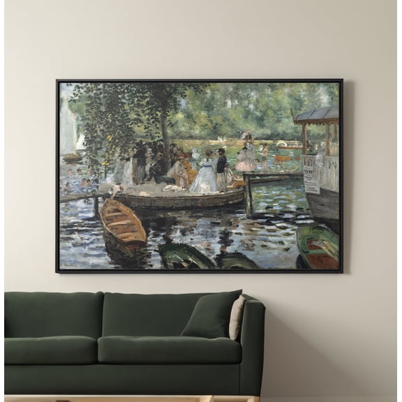 Renoir La Grenouillere Print Impressionism Wall Art Reproduction, Unframed Paper Poster 8x10in