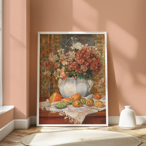 Renoir Pears Still Life Impressionist Painting Poster Physical Wall Art , Poster Print Only