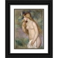 thumbnail image 1 of Renoir, Pierre-Auguste 11x14 Black Ornate Wood Framed with Double Matting Museum Art Print Titled - Baigneuse Debout, 1 of 4
