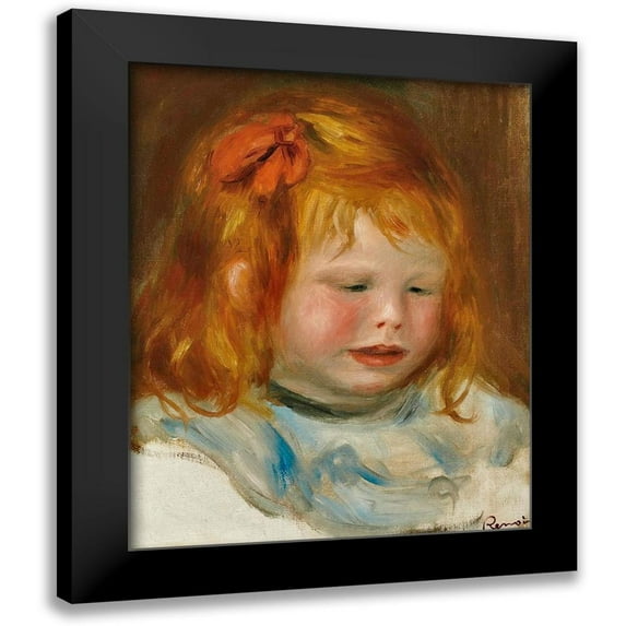 Renoir, Pierre-Auguste 12x14 Black Modern Framed Museum Art Print Titled - Portrait of Jean Renoir 1896