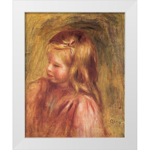 Renoir, Pierre-Auguste 12x14 White Modern Wood Framed Museum Art Print Titled - Coco