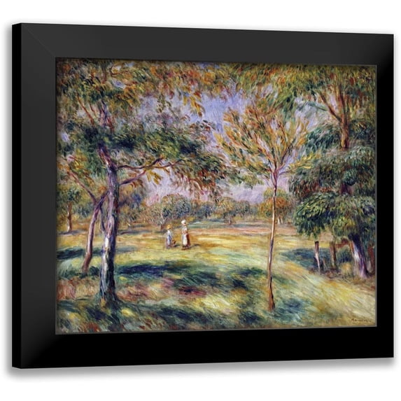 Renoir, Pierre-Auguste 13x12 Black Modern Framed Museum Art Print Titled - The Glade