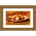 thumbnail image 1 of Renoir, Pierre-Auguste 14x10 Gold Ornate Wood Framed with Double Matting Museum Art Print Titled - Apples 1914, 1 of 4