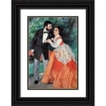 thumbnail image 1 of Renoir, Pierre-Auguste 14x18 Black Ornate Wood Framed with Double Matting Museum Art Print Titled - The Sisleys, 1 of 4