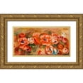 thumbnail image 1 of Renoir, Pierre-Auguste 14x9 Gold Ornate Wood Framed with Double Matting Museum Art Print Titled - Anemones 1912, 1 of 4