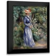 thumbnail image 1 of Renoir, Pierre-Auguste 15x18 Black Modern Framed Museum Art Print Titled - Woman In a Blue Dress, 1 of 5