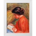 thumbnail image 1 of Renoir, Pierre-Auguste 15x18 White Modern Wood Framed Museum Art Print Titled - Young Woman Reading 1909, 1 of 4