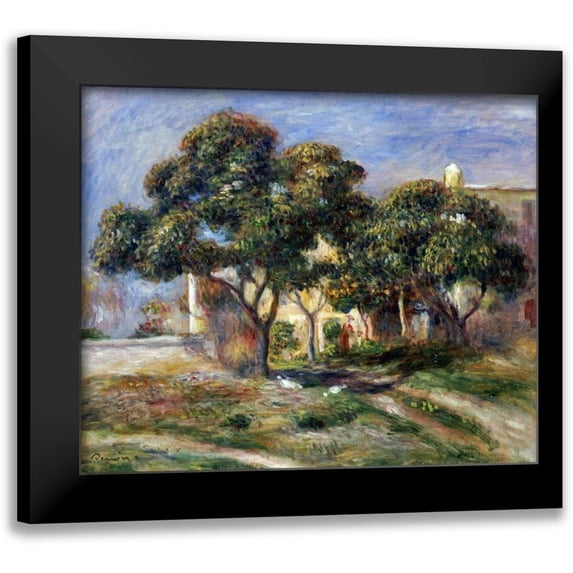 Renoir, Pierre-Auguste 17x15 Black Modern Framed Museum Art Print Titled - The Medlar Trees