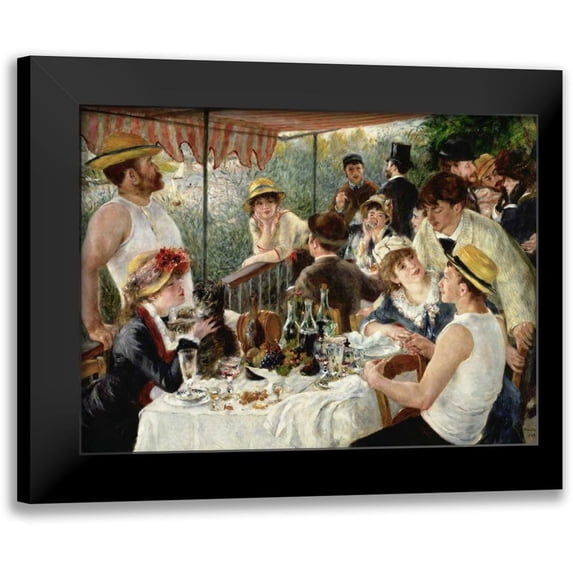 Renoir, Pierre-Auguste 18x14 Black Modern Framed Museum Art Print Titled - Luncheon of the Boating Party