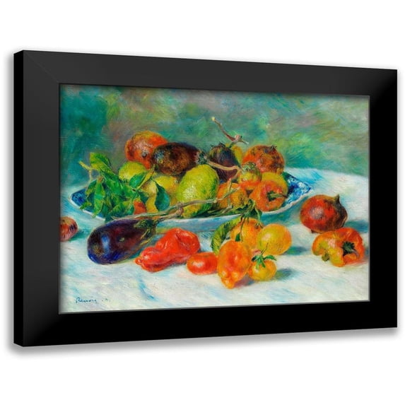 Renoir, Pierre-Auguste 18x15 Black Modern Framed Museum Art Print Titled - Fruits of the Midi 1881
