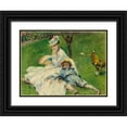 thumbnail image 1 of Renoir, Pierre-Auguste 18x15 Black Ornate Wood Framed with Double Matting Museum Art Print Titled - Madame Monet and Her Son, 1 of 4