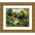 thumbnail image 1 of Renoir, Pierre-Auguste 18x15 Gold Ornate Wood Framed with Double Matting Museum Art Print Titled - Louveciennes, 1 of 4