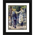 thumbnail image 1 of Renoir, Pierre-Auguste 19x24 Black Ornate Wood Framed with Double Matting Museum Art Print Titled - The Swing, 1 of 4