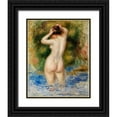 thumbnail image 1 of Renoir, Pierre-Auguste 26x32 Black Ornate Wood Framed with Double Matting Museum Art Print Titled - Bather 1890, 1 of 4