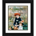 thumbnail image 1 of Renoir, Pierre-Auguste 26x32 Black Ornate Wood Framed with Double Matting Museum Art Print Titled - The Two Sisters, On the Terrace, 1881, 1 of 4