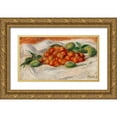 thumbnail image 1 of Renoir, Pierre-Auguste 32x19 Gold Ornate Wood Framed with Double Matting Museum Art Print Titled - Strawberries and Almonds 1897, 1 of 4