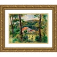 thumbnail image 1 of Renoir, Pierre-Auguste 32x25 Gold Ornate Wood Framed with Double Matting Museum Art Print Titled - Environs of Briey 1899, 1 of 4