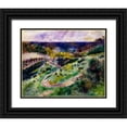 thumbnail image 1 of Renoir, Pierre-Auguste 32x26 Black Ornate Wood Framed with Double Matting Museum Art Print Titled - Road at Wargemont, 1 of 4