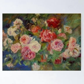 Renoir Roses Famous Painting Poster , Poster Print Only