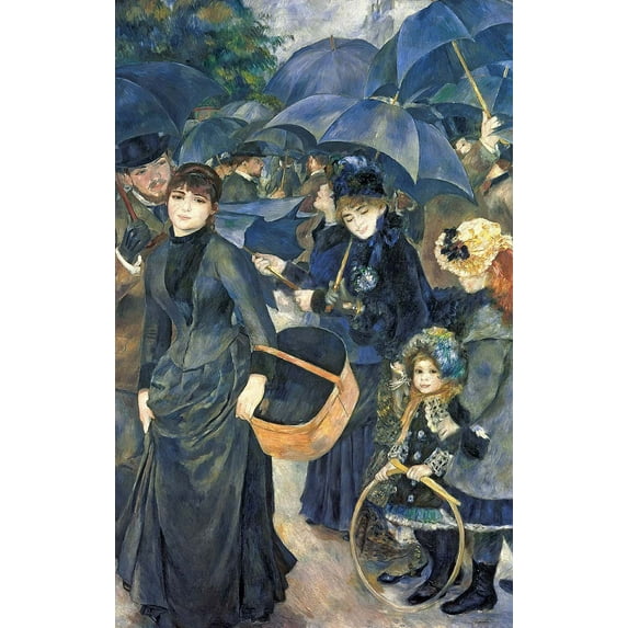 Renoir "The Umbrellas" (19th) Glossy Poster