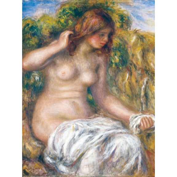 Renoir Woman By Spring Extra Large Art Print Wall Mural Poster Premium XL