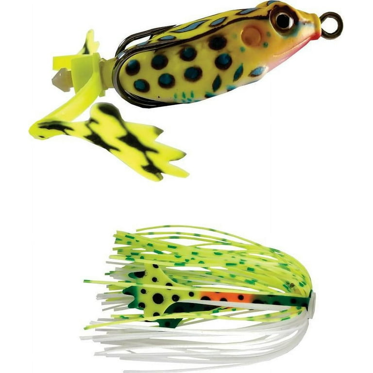 Renosky, 2 Super Micro Frog, Chartreuse, Soft Baits 
