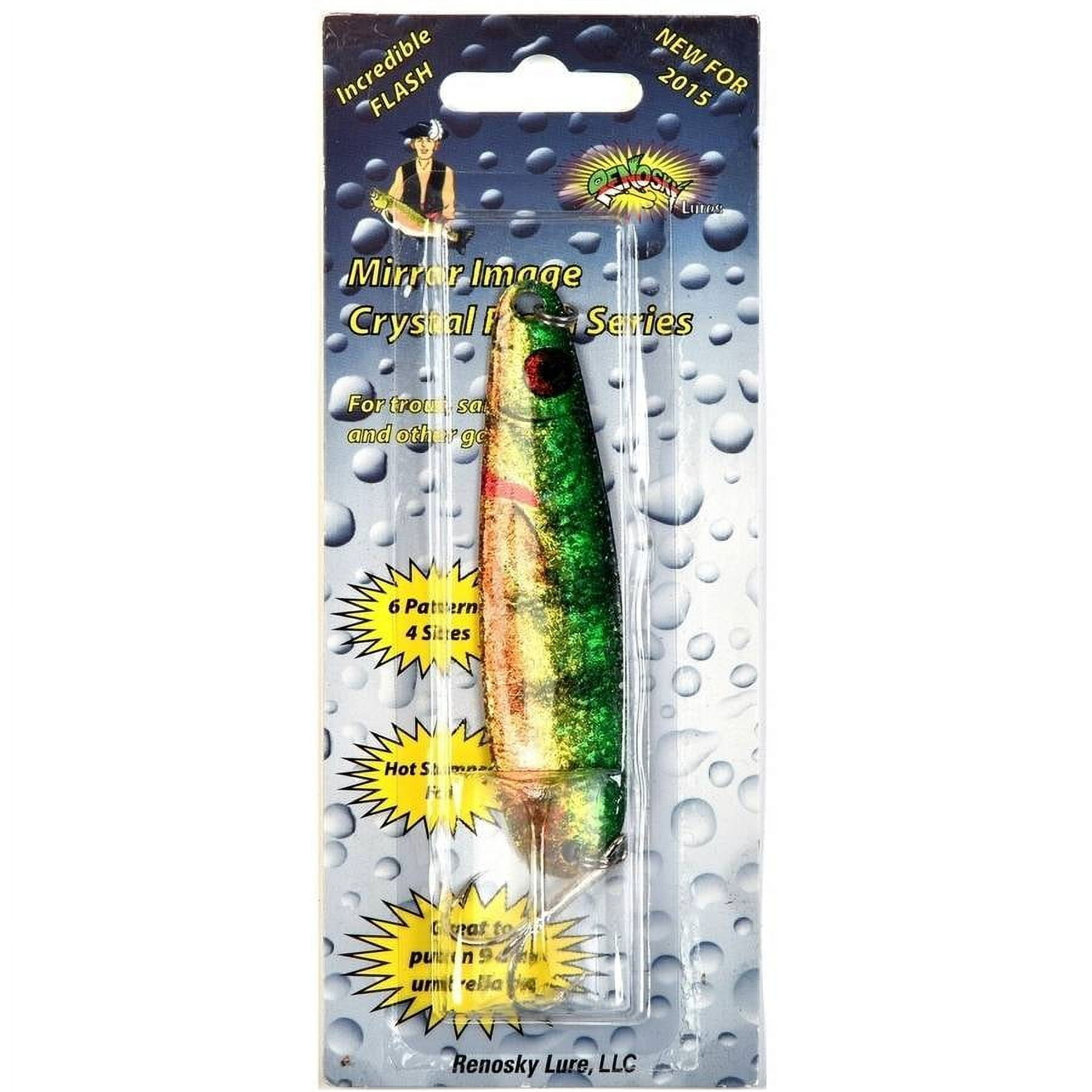 Renosky Lures Mirror Image Flash Trolling Spoon, Natural Perch
