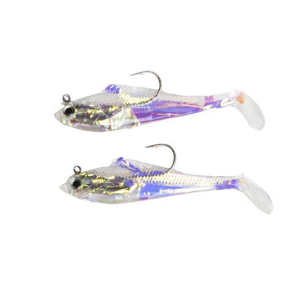 Renosky, Mirror Image Paddle Shad, 3 Swim Bait, Natural, 2 Count