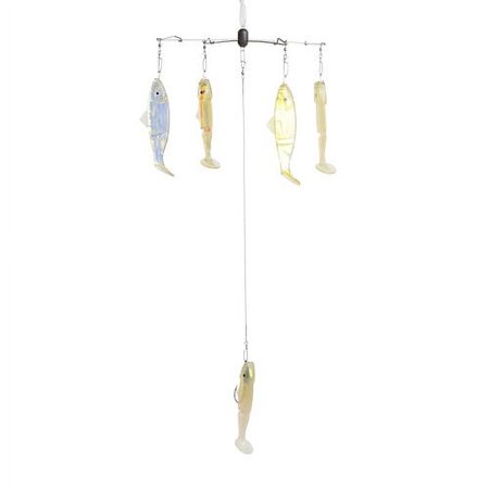 Renosky Mirror Image Tournament Pro Umbrella Rig Fishing Lures, 6-Count